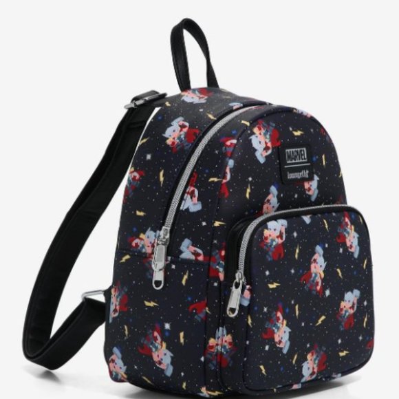 Loungefly Marvel Thor Chibi Galaxy Mini Backpack NWT main image 5